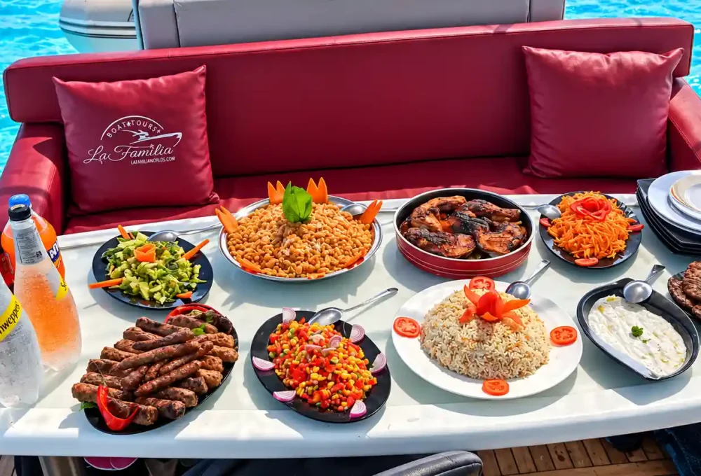 Lavish Yacht Feast by Turquoise Waters