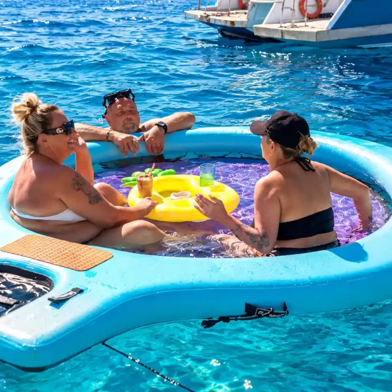 Sunlit Tropical Raft Gathering