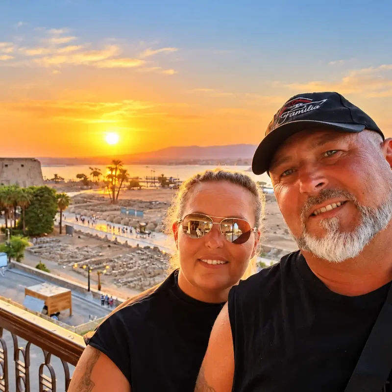 Sunset Selfie by the Waterfront Fortress