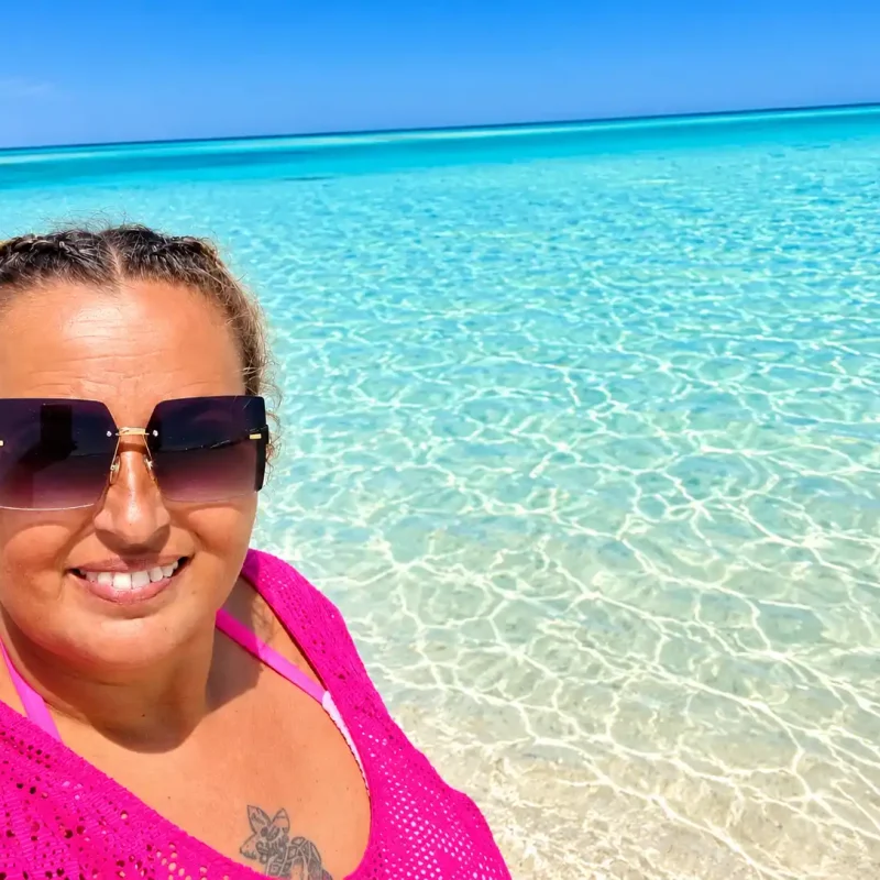 Turquoise Lagoon Beach Selfie